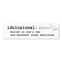 idolusional bumper stickers by bigshinyday idolusional bumper stickers