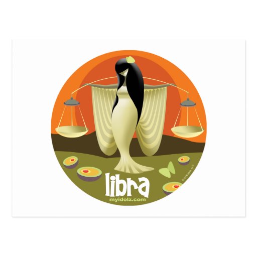Idolz Libra Circle Post Cards