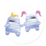 Idolz Monsters Tut &amp; Tess Round Sticker
