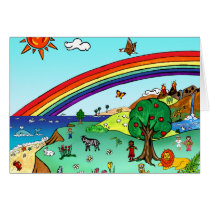 Idyllic Children's Landscape -- Paradise Binder Cards