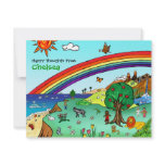Idyllic Children's Landscape -- Paradise Notes Personalized Invitation