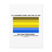 If A Rainbow Looks Likes This You Have Protanopia Post Cards