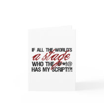 If all the world's a stage ... greeting cards