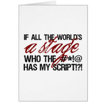 If all the world's a stage ... greeting cards