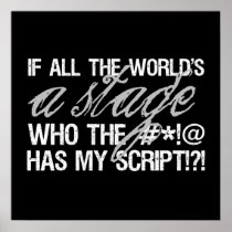If all the world's a stage ... poster