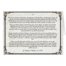 IF =  an Inspiring Poem for Young Men Cards