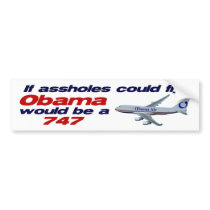 If Assholes Could Fly Bumper Sticker