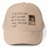 If at first you don't succeed, do it ... hats