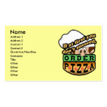If at first you dont succeed order pizza. business card