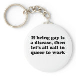 If being queer is a disease T-shirt Keychains