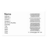 "If-" by Rudyard Kipling Business Card