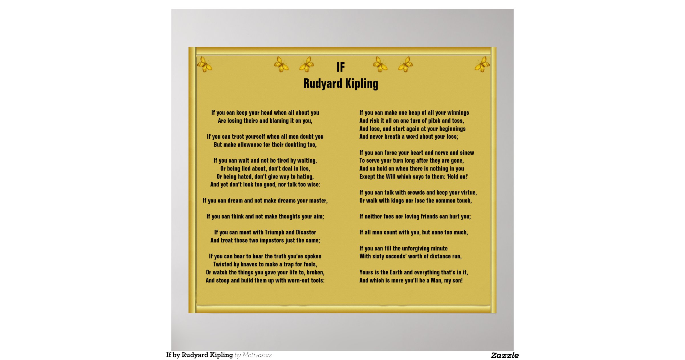 If by rudyard kipling essay
