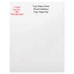 If Dad Says No (red) Custom Letterhead