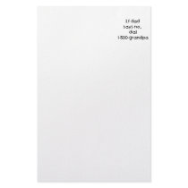 If Dad Says No Customized Stationery