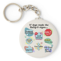 If Dogs Made Rally Signs Keychains