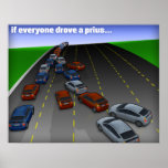 if everyone drove a prius... posters