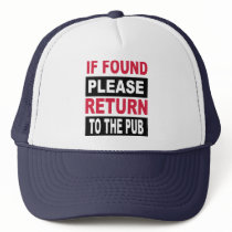 If found please return to pub hats