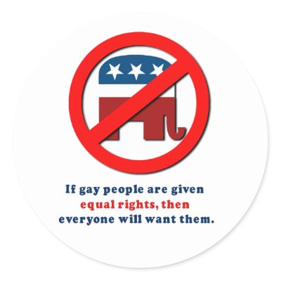 If gay people get equal rights then everyone will  stickers