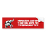 If gays get equal rights, then everyone will want  bumper stickers