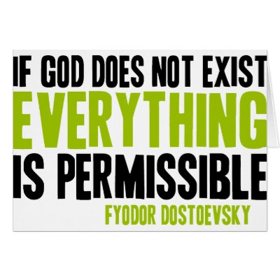 If God Does Not Exist Everything is Permissible Cards by Parable