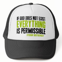 If God Does Not Exist Everything is Permissible hats by Parable If God Does Not Exist Everything is Permissible hats