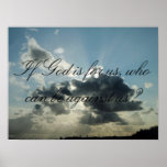 If God is for us, who can be against us? Poster