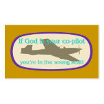 If God is your co-pilot business cards