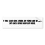 IF GUNS CAUSE CRIME, SPOONS AND FORKS CAUSE OBE... BUMPER STICKER