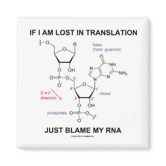 If I Am Lost In Translation Just Blame My RNA magnet