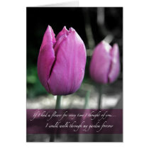 If I had a flower every time I thought of you card cards