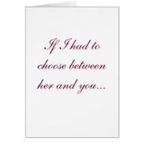 If I had to choose... cards