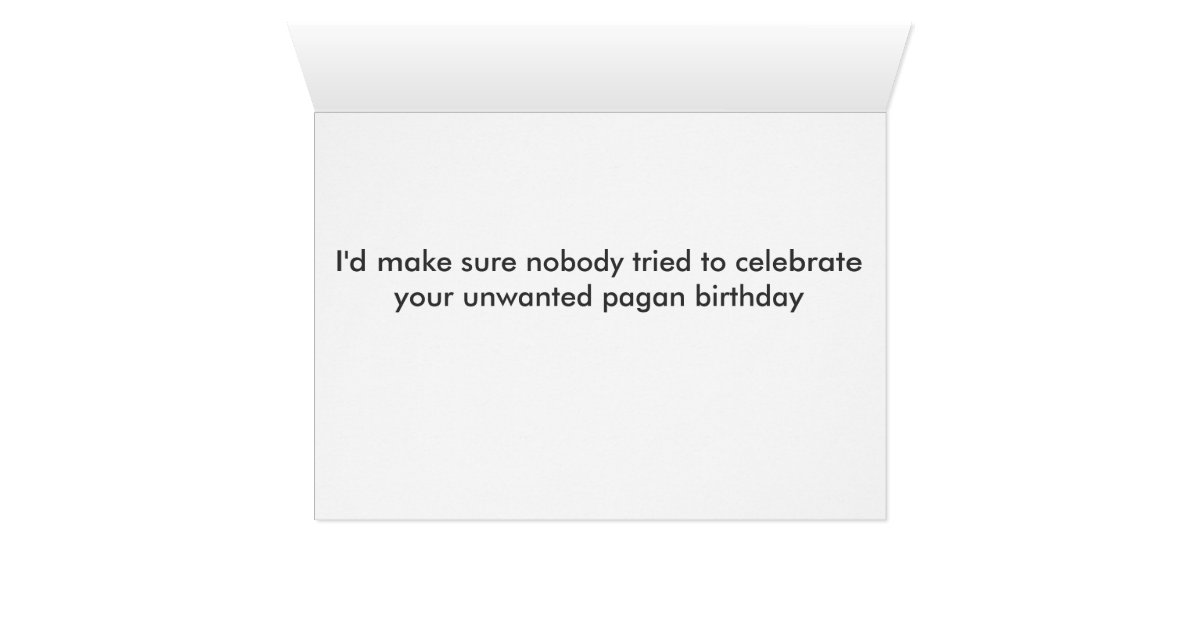 If I were a Jehovah's Witness... (Birthday) Card Zazzle