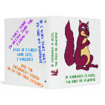 If ignorance is bliss, you must be orgasmic! vinyl binder