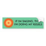 IF I'M SMILING, THEN... - bumper sticker