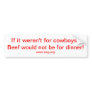 if it weren't for cowboys bumper stickers