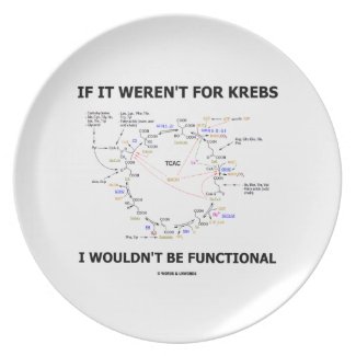 If It Weren't For Krebs I Wouldn't Be Functional Party Plates