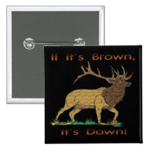 If it's brown, it's down hunting design brown button