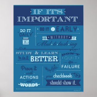 If It's Important - POSTER