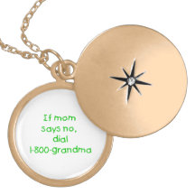 if mom says no...(green) pendant