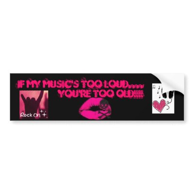 if my music bumper stickers by hayleybabe