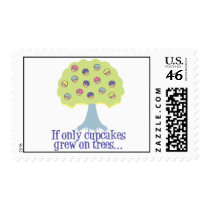 If only Cupcakes on Trees postage by cupcakewear If only Cupcakes on Trees postage