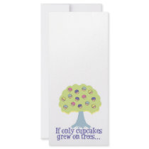 If only Cupcakes on Trees Rack Card Template