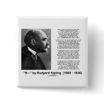 "If— " Poem By Rudyard Kipling Pinback Buttons