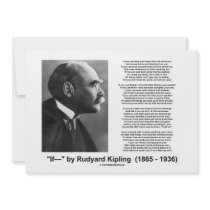 "If— " Poem By Rudyard Kipling Invite
