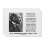 "If— " Poem By Rudyard Kipling Invite