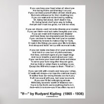If Poem By Rudyard Kipling (No Kipling Picture) Print