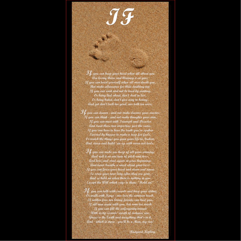 Rudyard Kipling poem manhood Rudyard Kipling poem manhood