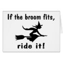 If The Broom Fits Ride It cards