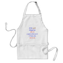 If the earth charged me ... 18 aprons
