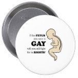 If the fetus you save is gay pinback button